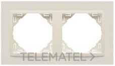 EFAPEL - MARCO DOBLE ANIMATO NEGRO/HIELO