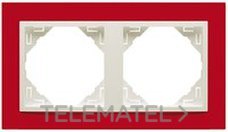 EFAPEL - MARCO DOBLE ANIMATO ROJO/HIELO