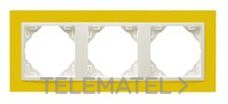 EFAPEL - MARCO TRIPLE ANIMATO AMARILLO/HIELO