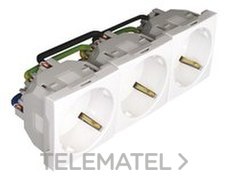 EFAPEL - BASE TRIPLE SCHUKO 6M Q-45 BLANCO