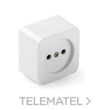 FAMATEL - BASE FIJA PORC.10A-250V BLANCO