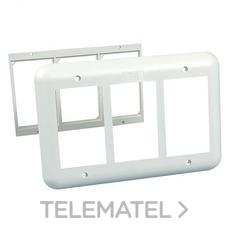 MMCONECTA - MARCO EMPOTRAR 2 FILAS STANDAR B.N.