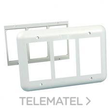 MMCONECTA - MARCO EMPOTRAR 4 FILAS STANDAR B.N.