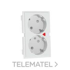 MMCONECTA - ENCHUFE DOBLE STANDAR SCHUKO B.N.