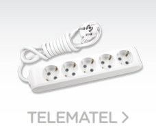 PANASONIC VIKO - REGLETA 5 SCHUKO C/CABLE 1,5MTS