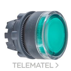 SCHNEIDER ELECTRIC - CABEZA PULSADOR LUMIN.RASANTE VERDE