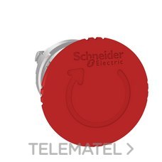 SCHNEIDER ELECTRIC - CABEZA PULSADOR SETA d.40 ROJA C/ENCLAV.