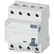 SIEMENS - DIFERENCIAL CLASE AC 4P 80A 300mA - Imagen 2