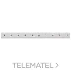 SIEMENS - PLAQUITA CON INSCRIPCIÓN HORIZONTAL 1-10 82mm PLANO - Imagen 2