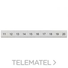 SIEMENS - PLAQUITA CON INSCRIPCIÓN HORIZONTAL 11-20 62mm PLANO