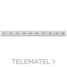 SIEMENS - PLAQUITA CON INSCRIPCIÓN HORIZONTAL 11-20 82mm PLANO - Imagen 2