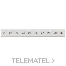 SIEMENS - PLAQUITA CON INSCRIPCIÓN HORIZONTAL 21-30 52mm PLANO