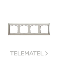 SIMON - MARCO 4 ELEM.ALUM.MATE/ZOCALO ALUM.S.82