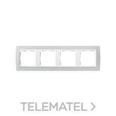 SIMON - MARCO 4 ELEM.GRIS/ZOCALO BL.S.82