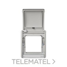 SIMON - MARCO C/TAPA ARTICULADA S.44 AQUA GRIS