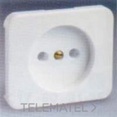 SIMON - TAPA ENCHUFE 2P S.75 NEGRO