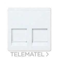 SIMON - ADAPTADOR 2 CONECTOR RJ-AMP BL.NIEVE