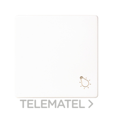 SIMON - TECLA PULS.LUZ S.82 BL.NIEVE