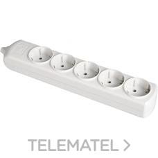 SOLERA - BASE 5 TOMAS BIP.16A 250V BL.C/OBT.