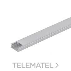 ULTRALUX - PERFIL ALUM. SUPERFICIE C/TAPAS 2mts.