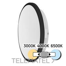 ULTRALUX - PLAFON DE LED 24W CCT IP54 CCT REDONDO ARO CAMBIABLE