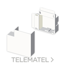 UNEX - ANGULO PLANO PVC P/78085/78135 BL.NIEVE