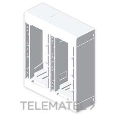 UNEX - CAJA MODULAR BL.NIEVE 4 MOD.PVC