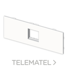 UNEX - PLACA P/1MOD.45x45 SIMON 27 PVC BL.NV.