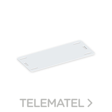 UNEX - PLACA SENALIZACION PA 6.6 18x40 NATURAL