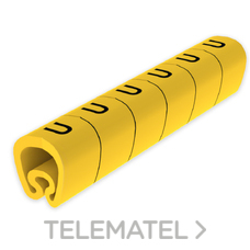 UNEX - SENALIZ.PVC PLAST.2-5mm -U- AMARILLO