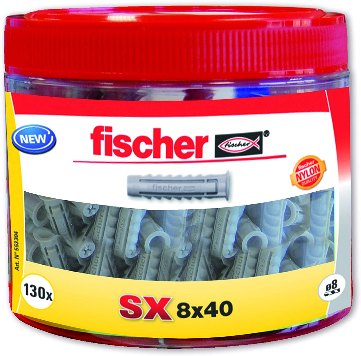 FISCHER - TACO EXP.SX 8x40 ROUND BOX 130 U.