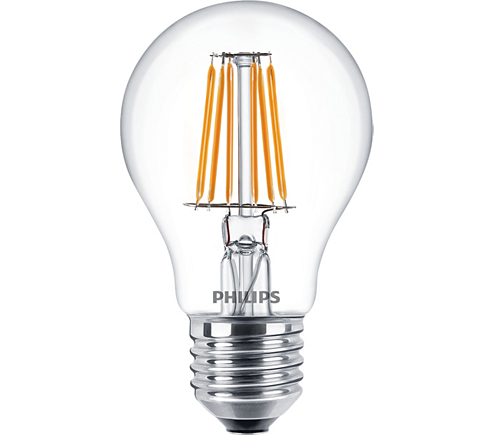 PHILIPS - LAMPARA STD. LED FIL. 7,5W E27 2700K