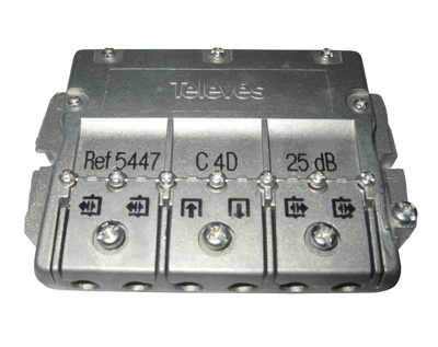 TELEVES - DERIVADOR 1E+1S+4DERIV. 24dB