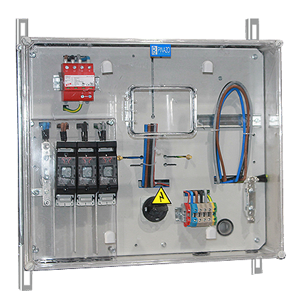 PINAZO - CAJA PROT.MONOF. MDA.DIR. P<50KW RED AEREA INTERIOR