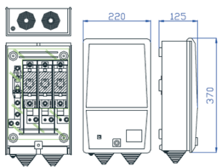 PINAZO - CAJA GRAL.PROT.PNZ-CGP(BUC)-TA/400-CSA