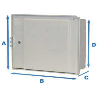 PINAZO - ARM.POLIESTER 312x428x190 S/MIRILLAS