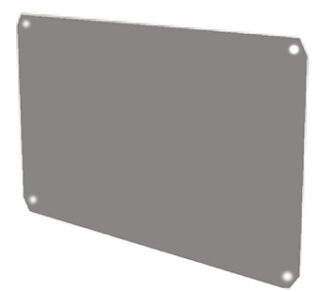 PINAZO - PLACA MONTAJE CIEGA  PB-1 50X60 POLIESTER