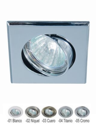 CONALUX - ARO BASCULANTE CUADRADO BLANCO