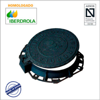 INFUSA - TAPA IBERDROLA FUNDICION REDONDA M3-T3