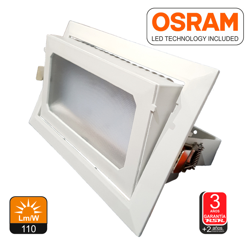 RSR - DOWNLIGHT RECT. 60W 4500K 6600lm 60° BLANCO