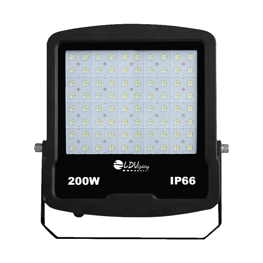 LDVlighting - PROYECTOR POPULO 200W 28200lm 120° 3000k IP66 NEGRO