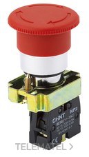 CHINT - PULSADOR SETA-MET.BLOQ.NC d.40 ROJO