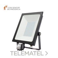 ECOLUX - PROYECTOR SENS 30W NEGRO FRÍO