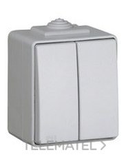 EFAPEL - DOBLE CONMUTADOR ESTANCA 48 GRIS