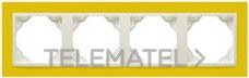 EFAPEL - MARCO 4 ELEM. ANIMATO AMARILLO/HIELO