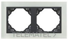 EFAPEL - MARCO DOBLE CRYSTAL NEGRO/NEGRO