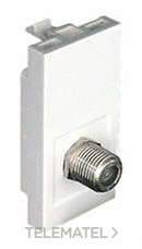 EFAPEL - MÓDULO Q-45 CON CONECT COAX. TIPO F 1M  BL. MATE