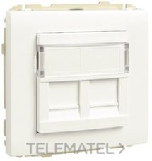 EFAPEL - SOPORTE P/ 2 CONECTOR RJ45 APOLO 5000 BLANCO