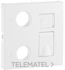 EFAPEL - TAPA T.MULT.R-TV-RJ45/F.OPT. LOGUS GRIS