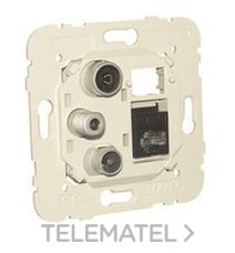 EFAPEL - TOMA R-TV-SAT-RJ45 CAT-6 UTP EST.MEC21
